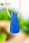 Blue Quartz EX pendant, drilled - no. 1