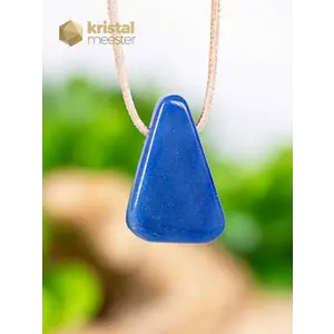 Blue Quartz EX pendant, drilled - no. 4