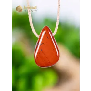 Red Jasper Pendant - drilled - no. 1