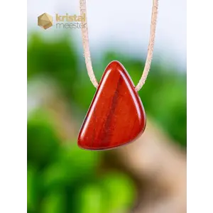 Red Jasper Pendant - drilled - no. 4