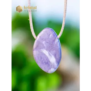 Lavender Jade pendant, drilled - no. 1