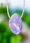 Lavender Jade pendant, drilled - no. 1