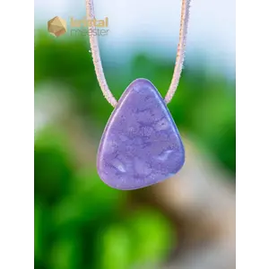 Lavender Jade pendant, drilled - no. 3