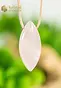 Rose Quartz pendant oval, drilled