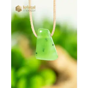 Jade Nephrite EX pendant, drilled - no. 1