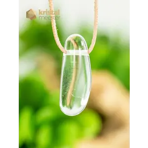 Rock Crystal EX Pendant, drilled - no. 4