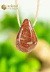 Jasper Brecciated Drop Shaped Pendant - no. 1