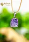 Charoite EX pendant with silver loop - no. 2