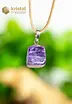 Charoite EX pendant with silver loop - no. 2