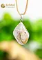 Crazy Lace Agate Pendant with silver loop - no. 1