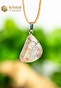 Crazy Lace Agate Pendant with silver loop - no. 4