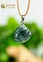 Moss Agate EX pendant with silver loop - no. 1