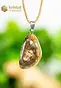 Petrified Wood pendant with silver loop - no. 4