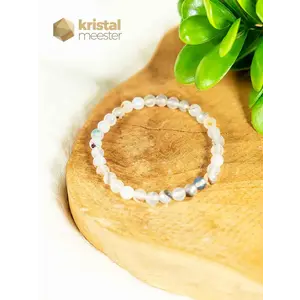 Merlinite Faceted Bracelet - 6 mm