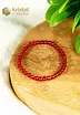 Carneool Kogelarmband rood - 4 mm - Kind