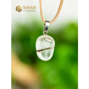 Tourmaline Quartz EX Pendant with silver loop - no. 3