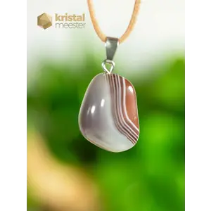 Agate EX Pendant with silver loop - no. 2