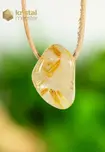 Rutile Quartz pendant, drilled - no. 3