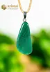 Aventurine EX pendant green with silver loop - no.1