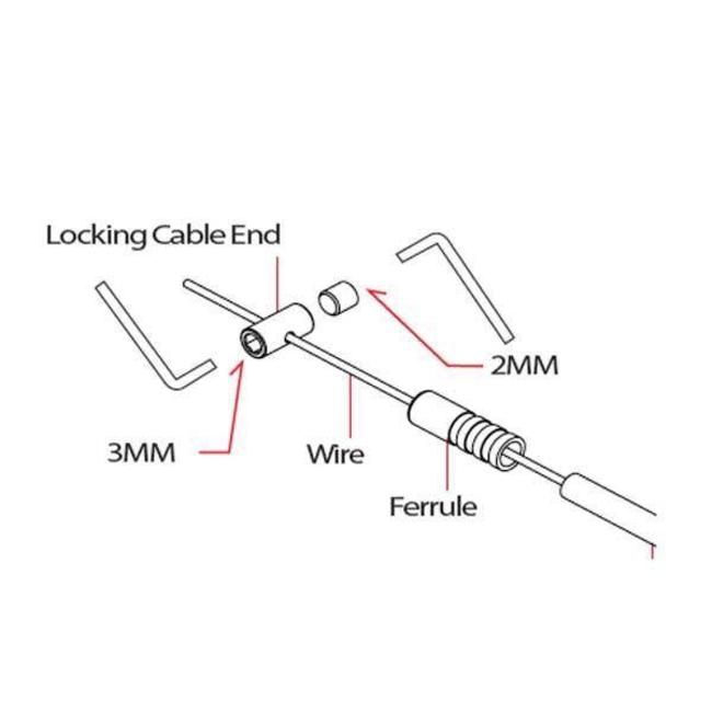 X Fusion Manic Activation Barrel Stahl / Locking Cable End
