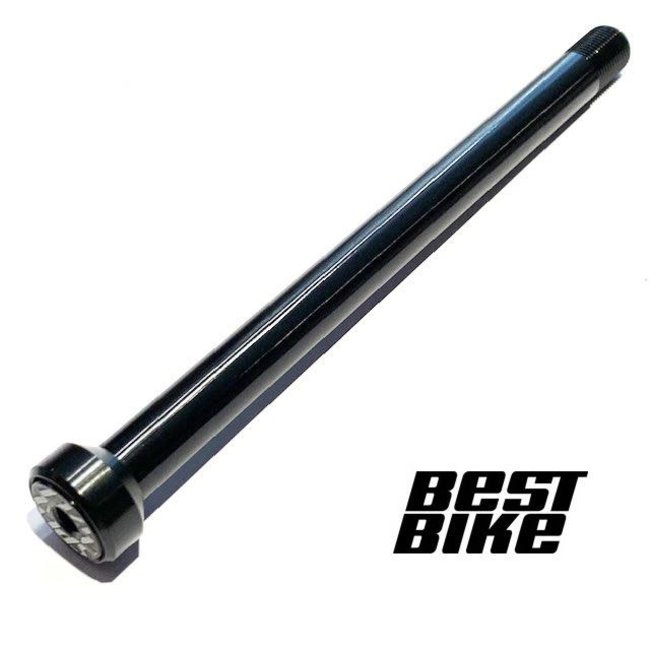 AXL BOLT ON REAR THRU AXLE FOR 142 HUB 142MM X 12MM (QR32-00L) M5 BOLT HEAD