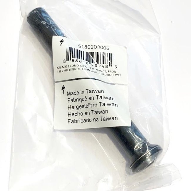 AXL MY18 COMO QR32-F129,7075-T6, FRONT, 129.7MM LENGTH, 15MM AXLE, THROUGH TYPE