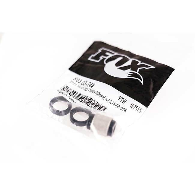 FOX Kit: Mounting Hardware: 4 Piece DU AL (6mm Mounting Width 20mm) ref 214-08-026