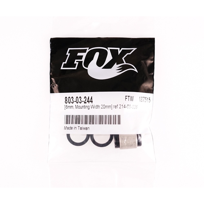 FOX Kit: Mounting Hardware: 4 Piece DU AL (6mm Mounting Width 20mm) ref 214-08-026