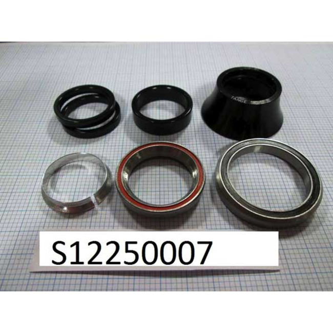 HEADSET ROAD 1-1/8 STEEL UPPER/1-3/8 STEEL LOWER W/ALLOY SPACER SET