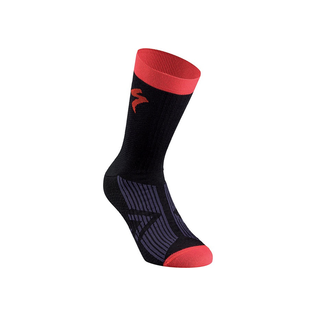 SPECIALIZED SL ELITE WINTER SOCK BLK/RED MEDIUM (40-42)