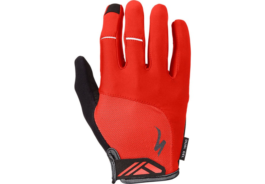 BG DUAL GEL GLOVE LF RED L - bestbike