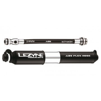 Lezyne mini pump CNC Pressure Drive, Small, glossy black, 120PSI, 17.0cm