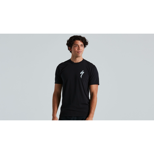 S-LOGO TEE SS MEN BLK L