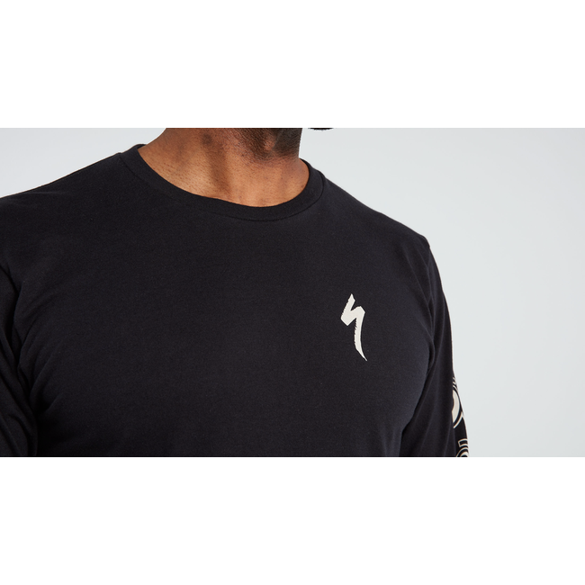 SPECIAL EYES TEE LS BLK L