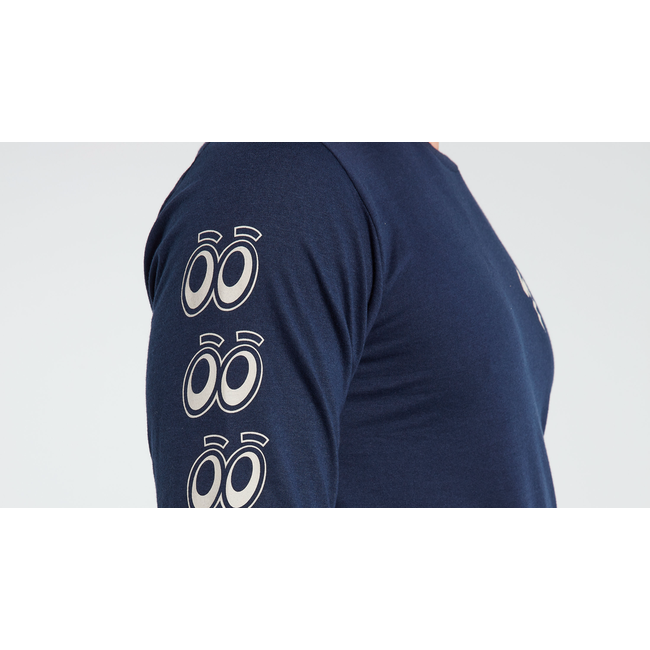 SPECIAL EYES TEE LS NVY M
