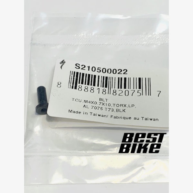 TCU SCREW M4X0.7X10, TORX, BLK