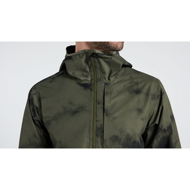 ALTERED TRAIL RAIN JACKET OAK GREEN MEDIUM