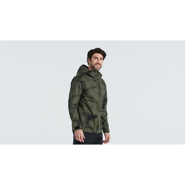 ALTERED TRAIL RAIN JACKET OAK GREEN MEDIUM