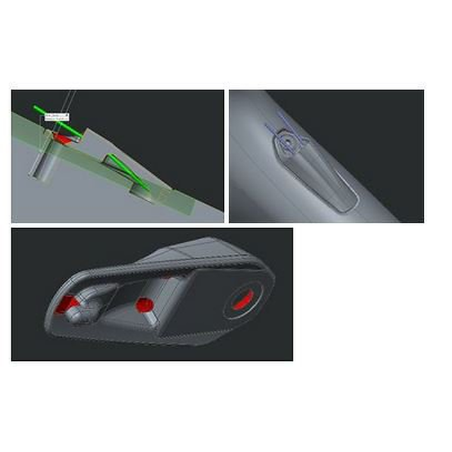 CBG MY18 TARMAC DOWNTUBE CABLE GUIDE - MECHINICAL SHIFT