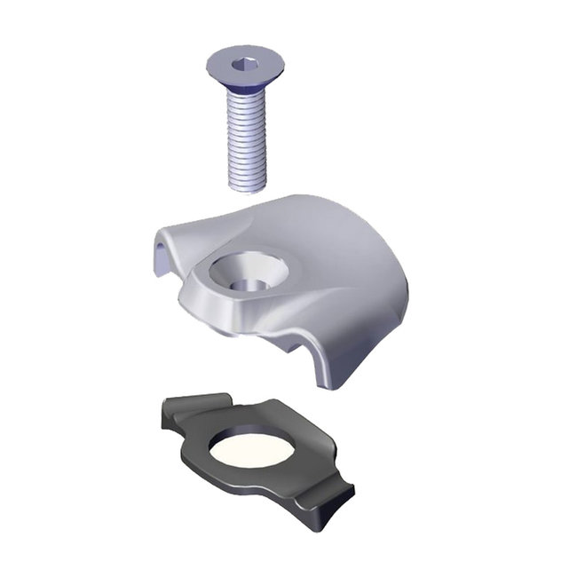 EPIC CARBON DOWNTUBE EXIT PORT COVER WITH BOLT