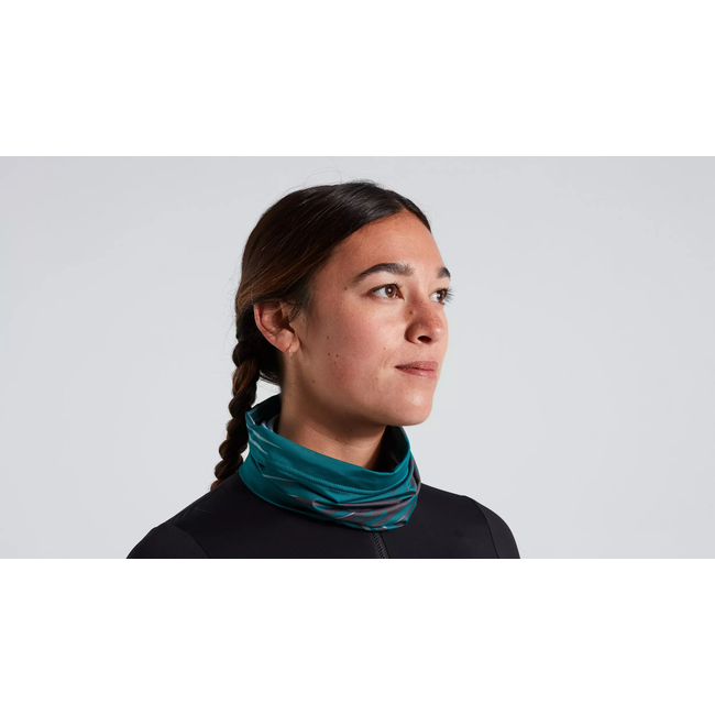 BLUR NECK GAITER TROPICAL TEAL ONE SIZE