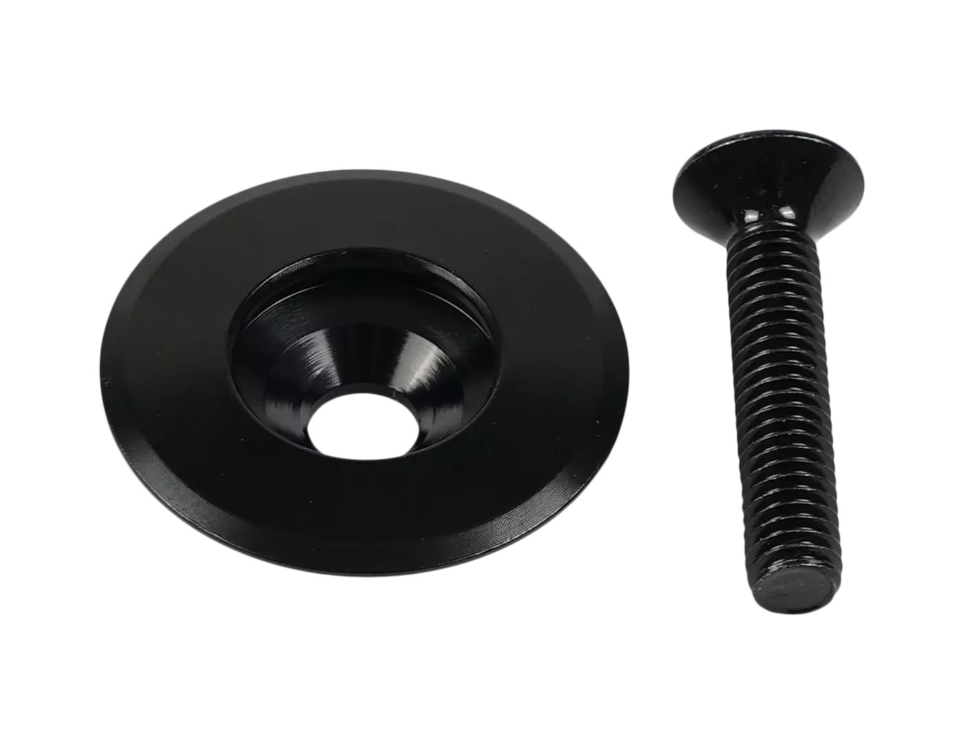 XNYV Bike Headset Top Cap - 1-1/8 Inch Aluminum Alloy Stem Cap For MTB & Road Bikes In Purple