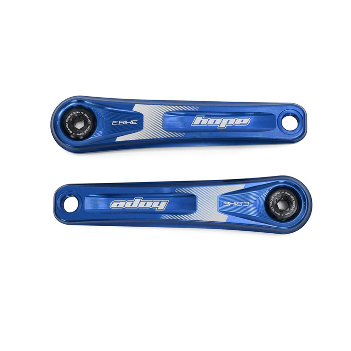 Hope Ebike Crank Arm Set - 165mm ISIS Standard Offset Blue main image 1