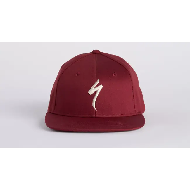 FLAT BRIM HAT ONE SIZE RED