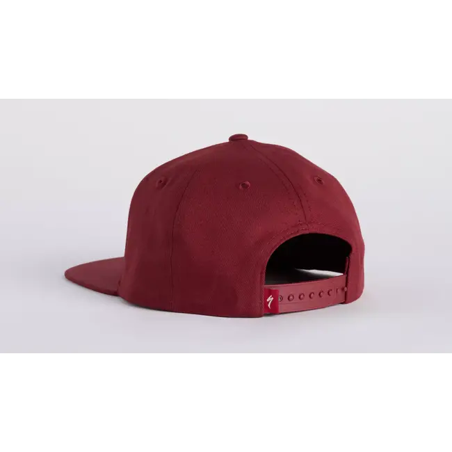 FLAT BRIM HAT ONE SIZE RED