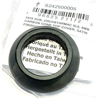 Specialized CRUX 8MM CARBON CONE TOP COVER, SATIN FINISH (V2)