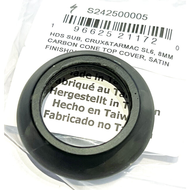 CRUX 8MM CARBON CONE TOP COVER, SATIN FINISH (V2)