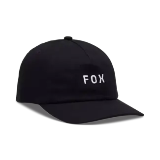 Fox Wear WORDMARK ADJUSTABLE HAT [BLK/WHT]