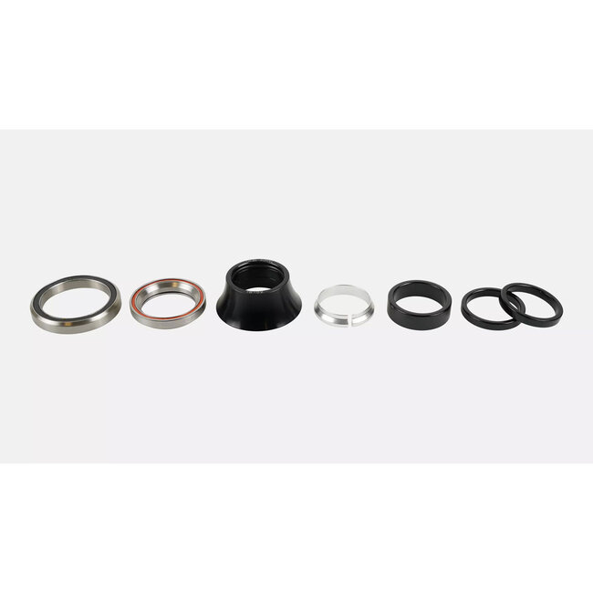 HEADSET ROAD 1-1/8 STEEL UPPER/1-3/8 STEEL LOWER W/ALLOY SPACER SET