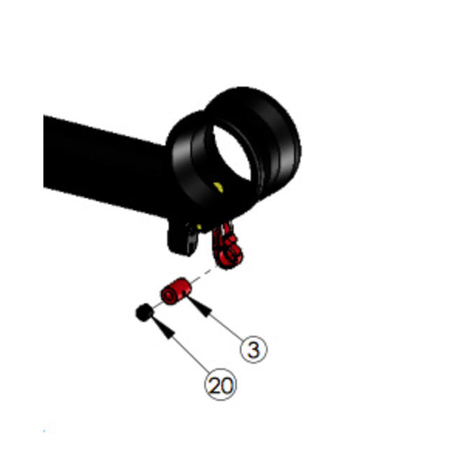 SPECIALIZED COMMAND POST MY 12-15 CABLE ACTIVATION BARREL 6.5OD BLACK